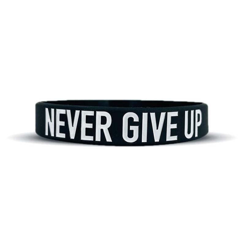 NEVER GIVE up Wristband