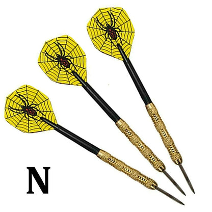 5 Sets (15Pcs) Steel Tip Professional Darts Set Darts Slim Barrel Dart Flights