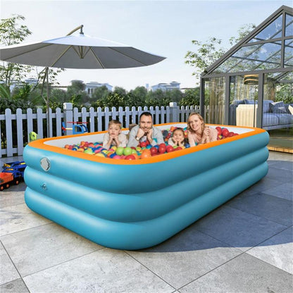 Inflatable Swimming Pool, Indoor Swimming Pool for Kids, Swimming Pool for Home, Outdoor, Camping, Beach, Pool Accessories