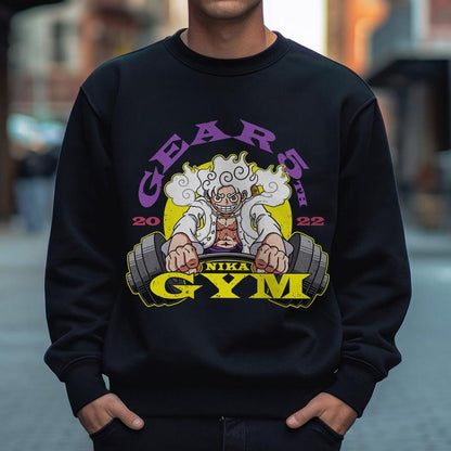 One Piece Luffy Gear 5 GYM Anime Graphic T-Shirt for Unisex Version 240201309 Top Womenswear Comfortable Love Man Tee Tshirt Underwear Streetwear Summer Human Crewneck Casual round Neck Maternity